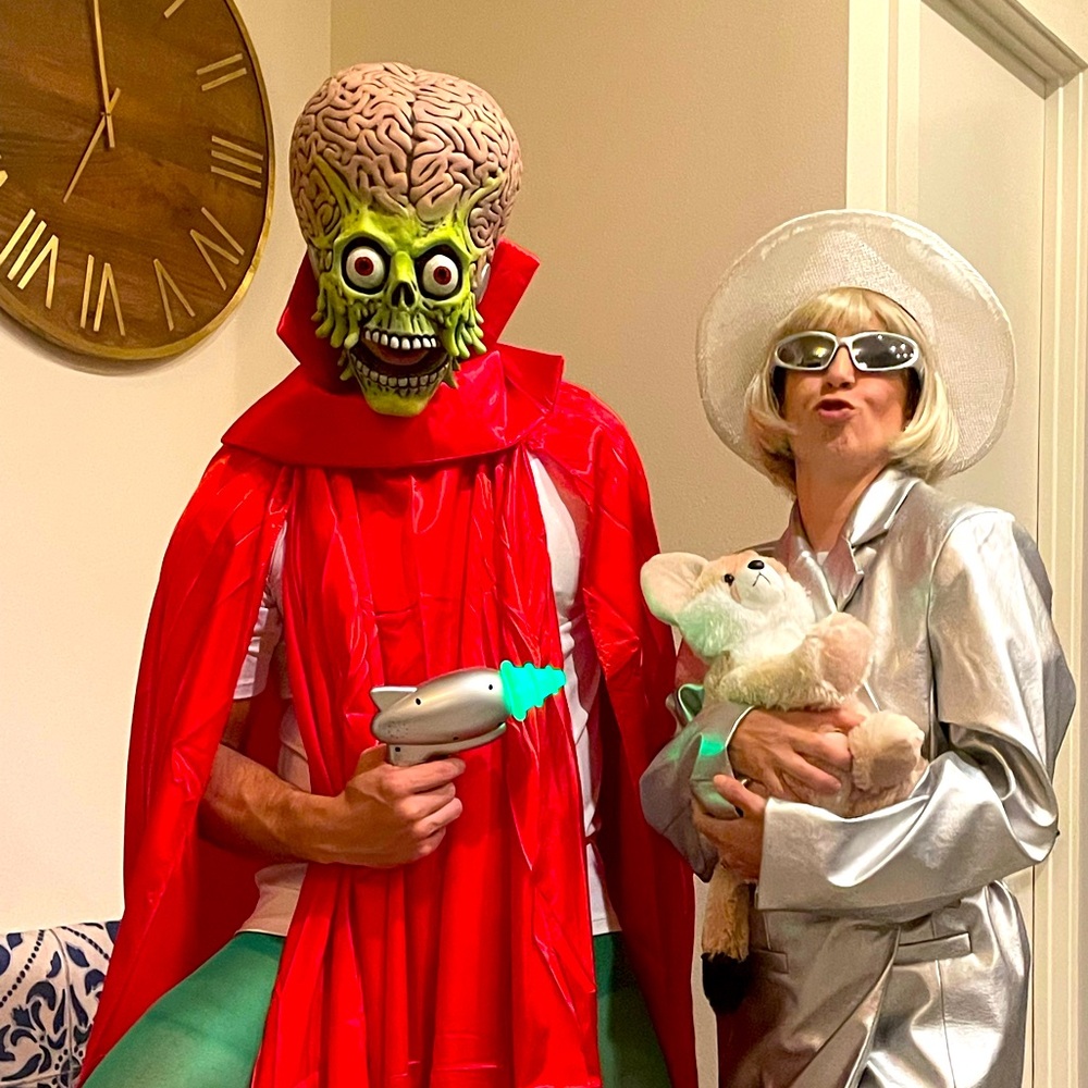Mars Attacks! Martian Warrior Moving Mouth Full Mask.